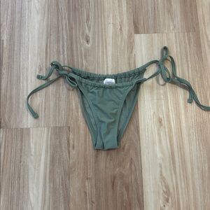 Xhilaration Olive Tie-Side Bikini Bottom
